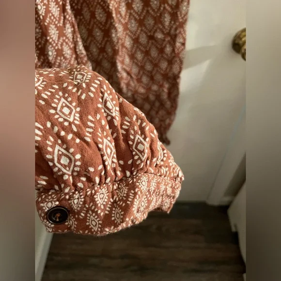 Garnet Hill Organic-Cotton Gauze Gathered Pants - Picture 7 of 9